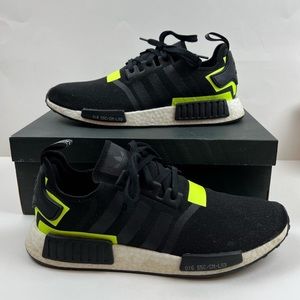 Adidas NMD R1 Colorblock Black Solar Neon Yellow Mens Size 13